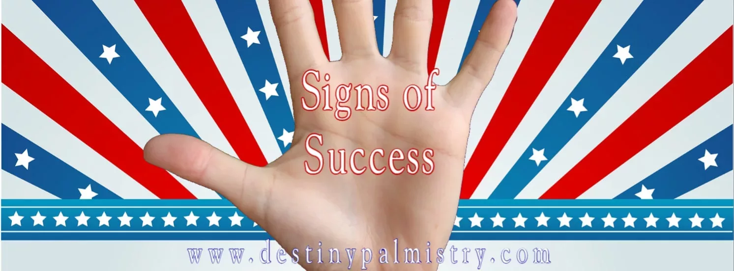 palmistry, signs of success