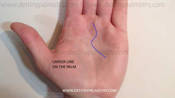 curved line, wavy fate line