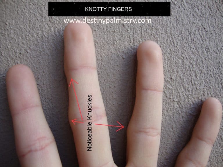 Knotted Fingers That Show a Sceptic Destiny Palmistry