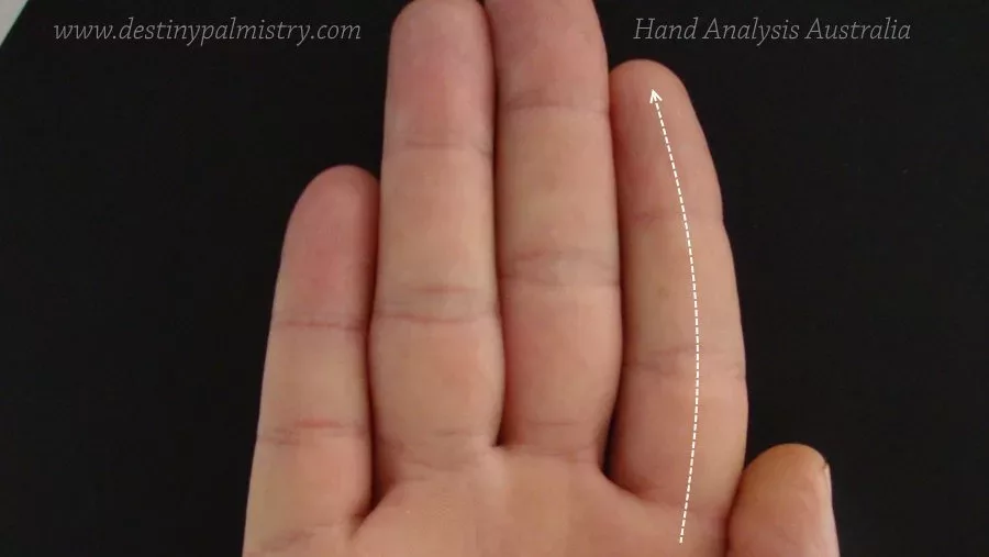 curved index finger, bent jupiter, bent finger meaning