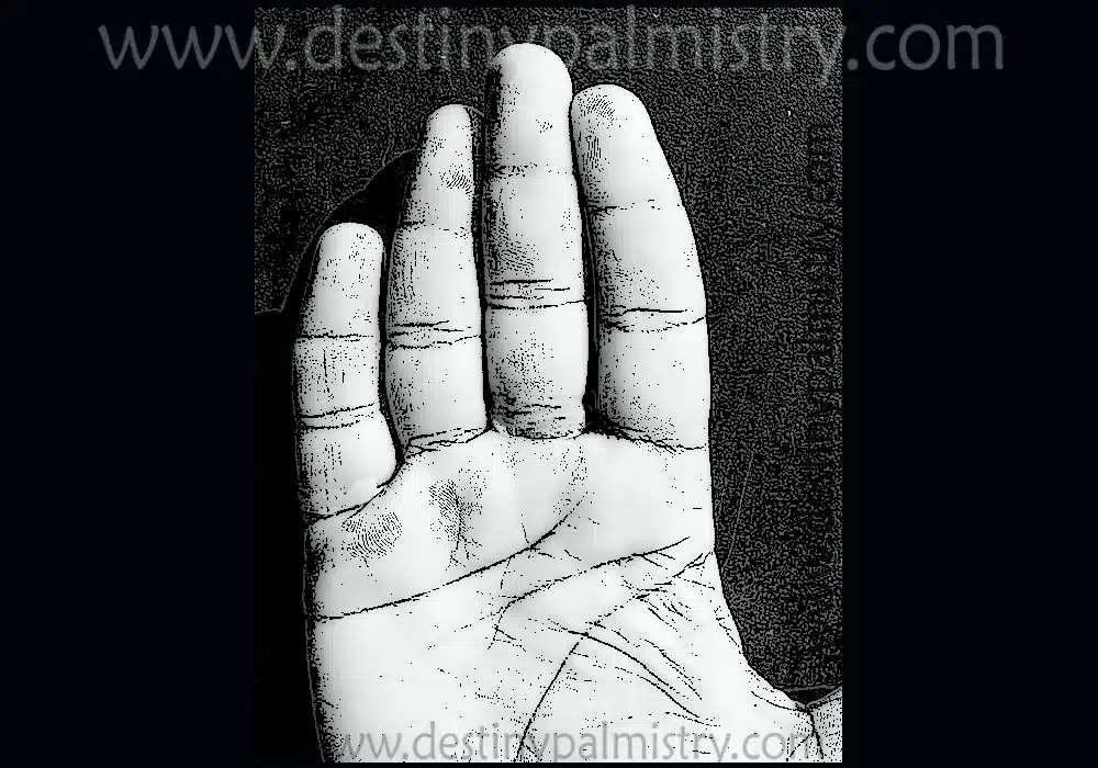 inward bent fingers