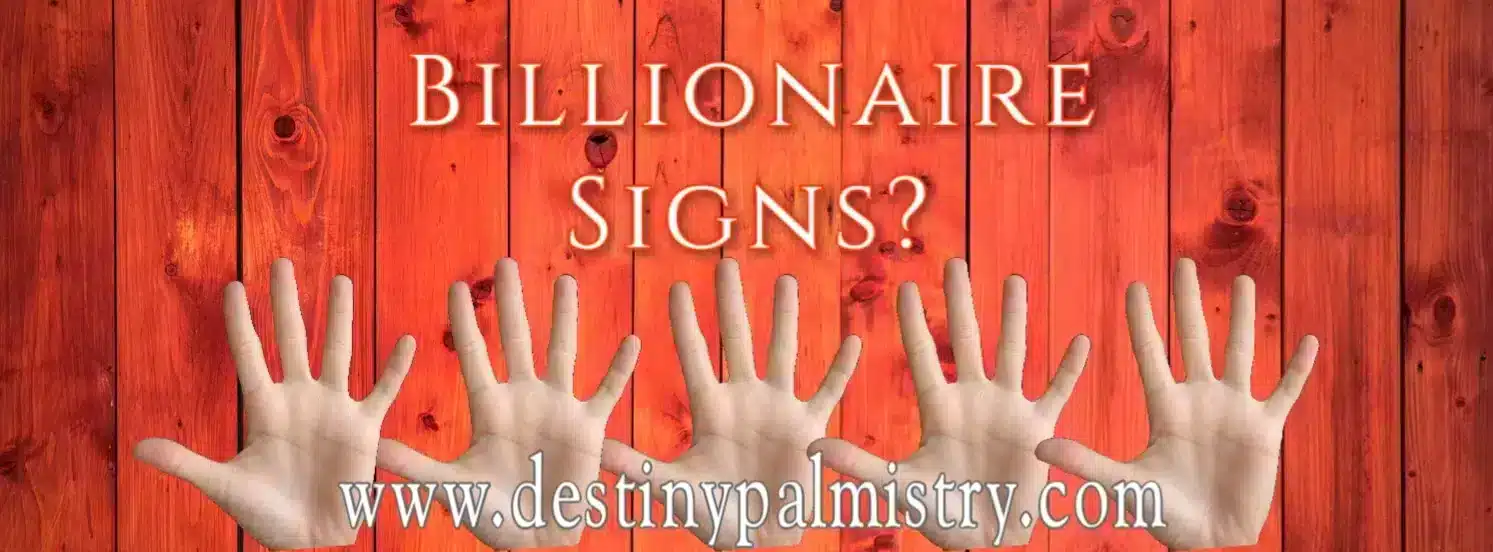 Billionaire Signs in a Palm Reading