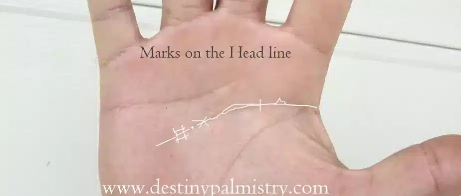 Head Line Markings in Palmistry