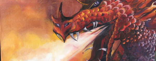 custom dragon painting